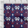 thumbnail image 1 of oneOone Polyester Lycra Fabric Paisley Ikat Printed Craft Fabric BTY 56 Inch Wide, 1 of 4
