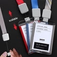 thumbnail image 2 of Retractable Lanyards Badge Holder Nurse Exhibition Employee Name Id Card Cover Work Certificate Identity Badge Business Case He Qiyong unisex, 2 of 2
