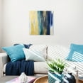 thumbnail image 2 of Wynwood Studio Canvas Gold and Blue I Abstract Textures Wall Art Canvas Print Gold Metallic Gold 20x20, 2 of 3