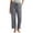 Gray Pant, variant on Womens Linen Casual Pants High Waist Drawstring Lounge Pant Summer Bottom Drawstring Straight Trousers with Pocket Mint Green Pant S