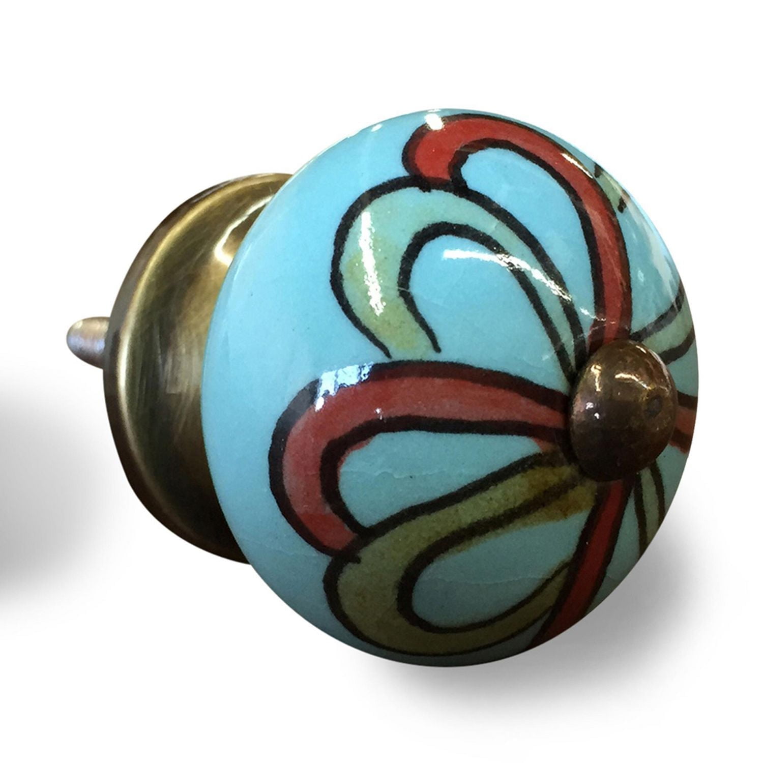 KNOB-IT POIGNÉES PEINTE À LA MAIN EN CÉRAMIQUE (8 pqt)  K000001