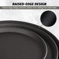 thumbnail image 4 of Hakka 6 Pack Restaurant Grade Non-Slip Tray, Fiberglass Serving Trays, Round, 11-inch, Plastic, Black, 4 of 9
