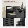 thumbnail image 3 of Laundry Hamper with shelf Laundry Sorter with 3 Pull-Out and Removable Bags for Bathroom Laundry Room Black and Gray, 3 of 6