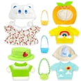 thumbnail image 1 of Set Navideño/Festivo de Ropa para Peluche de Capibara 26.5 cm (10.4"), 11 Piezas con Sombreros y Suéteres/Vestido + Mini Bolsas, Ideal para Regalo y Fotos de Temporada (No Incluye Peluche), 1 of 5