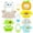 white, variant on 11PCS Plush Dress-Up Clothes & Accessories Set for 10.2 Inch Capybara Stuffed Animal, 4 Hats + 3 Mini Bags + 3 Knit Sweaters + 1 Dress, Mix & Match Outfit Kit