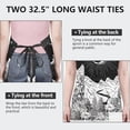 thumbnail image 6 of Black Gothic Moon Mountain Pattern Apron-Garden Aprons for Women with Pockets-Cotton Linen Waterproof Kitchen Cooking Gardening Aprons Adjustable for Kitchen,Cooking,BBQ and Salon 33x27 Inch, 6 of 7