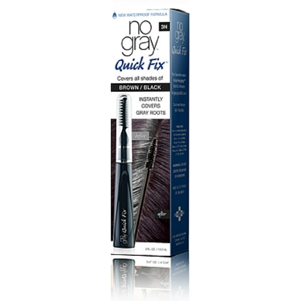 No Gray Quick Fix Instant TouchUp for Gray Roots, Brown/Black 0.5 oz
