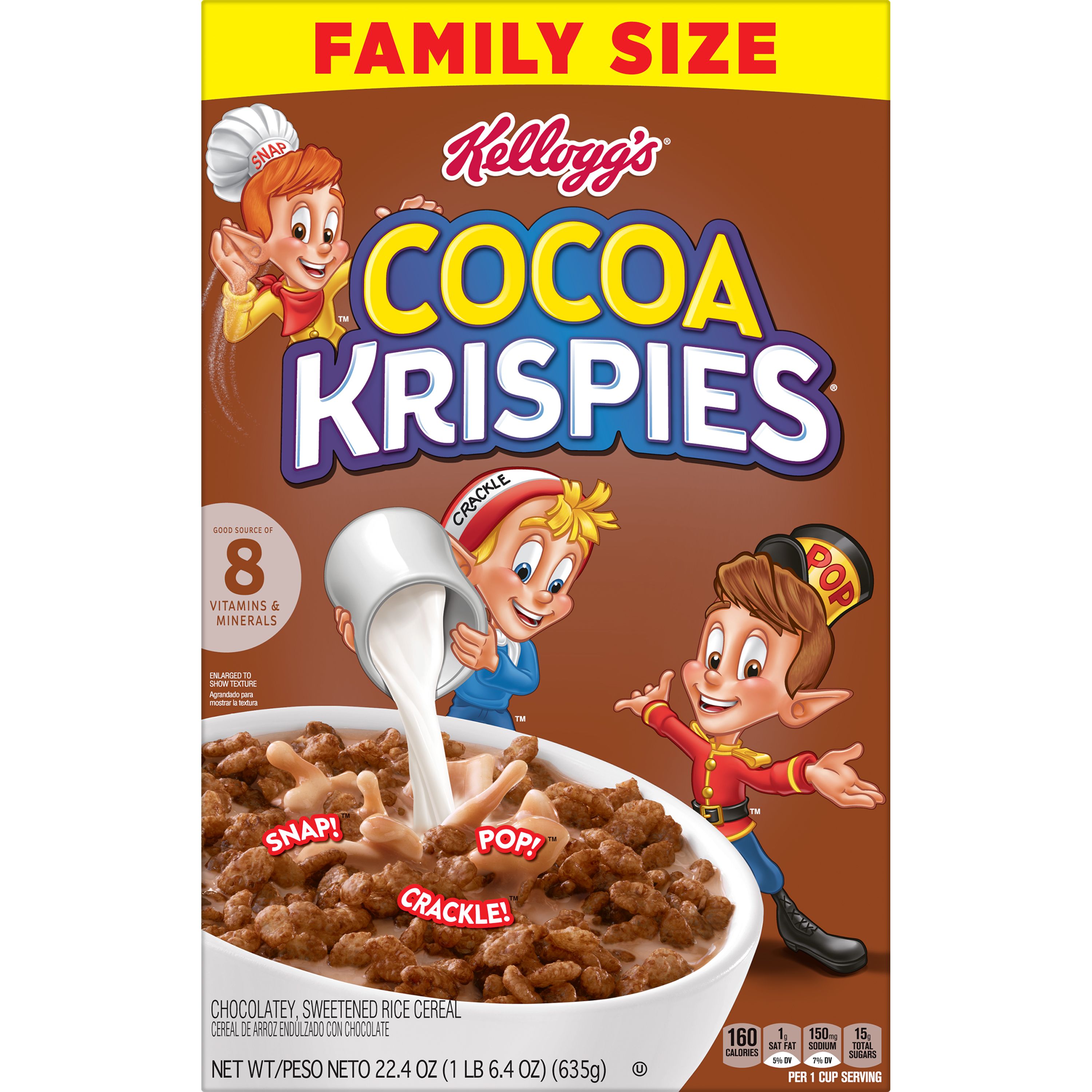 Buy Kellogg's Cocoa Krispies Breakfast Cereal, 22.4 oz, Box ...