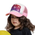 thumbnail image 3 of PAYOHTO Kids French Bulldogs & Footprints Paws Baseball Hat Back Adjustable Mesh Breathable Hats Pink Trucker Cap Outdoor Fishing Sun Caps for Boys or Girls ages 4-10, 3 of 9