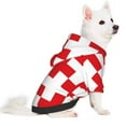 thumbnail image 2 of Fotbe Red Cross 1 Print Small Dog Sweater Hoodies Pet Grey Hooded Soft Fleece Sweatshirts with Pocket Fall Winter Puppy Cat Sweaters Warm Clothes-XX-Large, 2 of 7