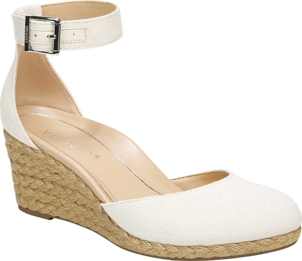 cream wedges closed toe