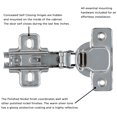 thumbnail image 2 of Hickory Hardware P5107-10Pack Pack Of (10) Pairs - Nickel, 2 of 4