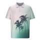 thumbnail image 5 of Blusa y camisa de manga corta con cuello vuelto para hombre, informal, de moda, de color liso, con botones, solapa y hebilla de gancho, camiseta de manga corta de poliéster para hombre., 5 of 5