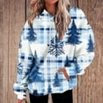 thumbnail image 2 of Women's Christmas Hoodies Oversized Sweatshirts Pullover Fashion Christmas Graphic Printed Sweaters Loose Long Sleeves Xmas Holiday Clothing Tops with Pocket, 2 of 7