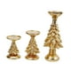 thumbnail image 3 of 3x Candelabros para árboles de Navidad Candelabros para velas de té Esculturas Candelabros para sala de estar Chimenea Escritorio Oro, 3 of 8