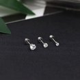 thumbnail image 3 of Cterwk 6 Pairs Women Earrings Sets, Lightweight 14K Gold Plated Multiple Piercing Hoop Earring, Flat Back Ball Stud Earrings for Women Men, 3 of 6