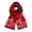 Wine, variant on Shadoumai Christmas Scarf Unisex Winter Knitted Scarf Reindeer Fair Isle Christmas Theme Scarves Double-Sided Warm Scarf for Women and Men