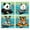 1pcs, variant on Swimming Lessons For Animal Children Playful Pool Cartoon Sticker