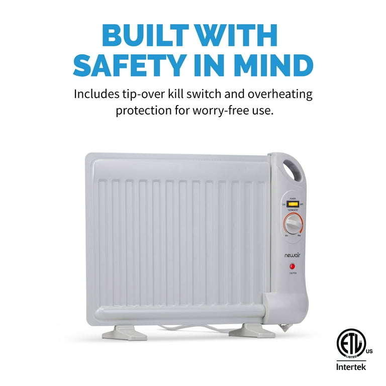 Newair 400W Portable Under Desk Heater, Slim Fit, Silent, Energy