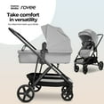 thumbnail image 2 of MAMA & BABY Rovee 2-in-1 Baby Bassinet Stroller with Reversible Seat and Large Canopy, Gray, 22.3LB, Unisex, 2 of 8