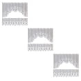thumbnail image 1 of Cortina de ventana de encaje de Fibra Bearachild 2X Blanco 160x60cm +160x30cm, 1 of 6