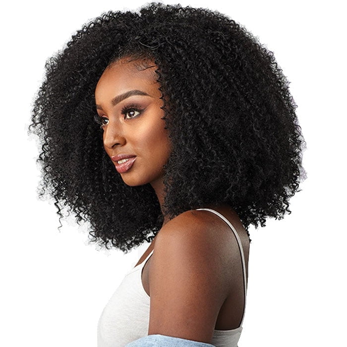 CURLS KINKS  COIW THE GAME CHANGER COHALF WIG HEAT RESISTANT SYNTHETIC FIBER WIG