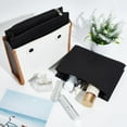 thumbnail image 5 of 2 Styles Felt Purse Tote Organizer Insert Handbag Shaper Liner with Zipper Eyelet Pouches Tote Insert Divider Organizer Multiple Compartments Bag Interior Insert Accessories Black, 5 of 6