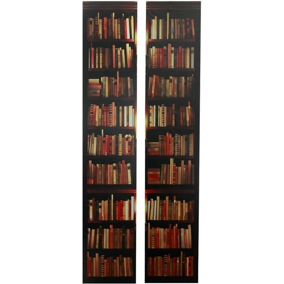 FYBTO Door Sticker Murals Wallpaper, 30.3" x 78.7" Book Shelf Door Decals, 3D Door Sticker Peel and Stick, Removable Bookcase Wallpaper PVC Peel and Stick Wallpaper Self-Adhesive Mural-0719