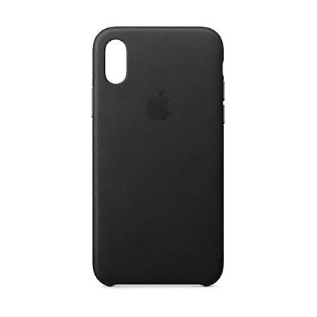 Apple Leather Case for iPhone X - Black (Best Iphone X Tips)