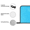 thumbnail image 4 of Cauagu Sky Blue Glitter Print Oven Mitts and Pot Holders 4 pcs Set,Extra Thicken Long Kitchen Oven Glove Potholders BBQ Gloves-Oven Mitts and Pot Holders(11 Inch), 4 of 6
