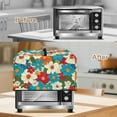 thumbnail image 4 of Whosucclay Colorful Daisy Floral Print Microwave Oven Cover Dust Oil Proof, Microwave Dust Cover Protector, Universal Waterproof Kitchen Appliance Covers with Handle-S, 4 of 7