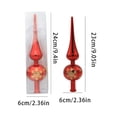 thumbnail image 2 of Christmas Tree Topper Vintage Gourd Shape Xmas Tree Topper Ornament Decorative Items for Xmas New Year Party Holiday Decorations, 2 of 8