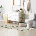 thumbnail image 6 of Yayeee Bath Rug for Bathroom Floor Non Slip Rectangle Fluffy Soft Absorbent Mat, 16"x24", Green Floral, 6 of 7