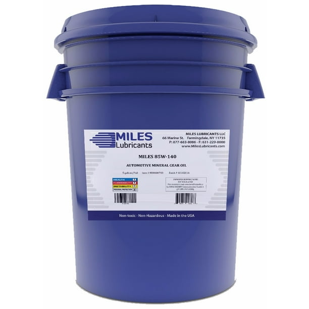 Miles 85W140 Gear Oil, 5Gallon Pail