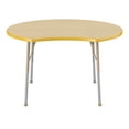 thumbnail image 3 of ECR4Kids 48in Crescent Premium Thermo-Fused Adjustable Activity Table Maple/Yellow/Sand - Standard Ball, 3 of 4