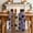 Purple, variant on Sage Green Brown Table Runner - 48 Inch Long Farmhouse Dog Paw Vintage Cotton and Linen Blended Dress Scarves Farmhouse Table Runner for Kitchen Dining, Coffee Table, 13" x 48"