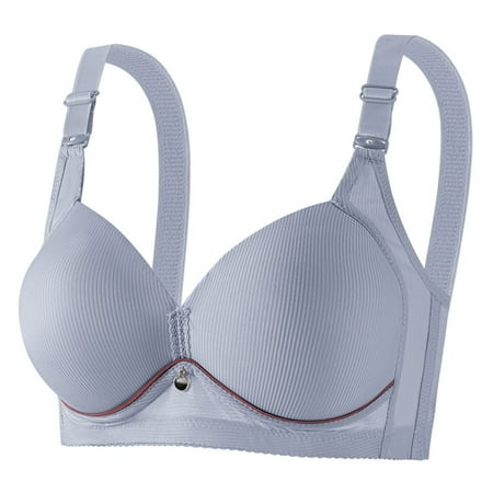 Pavied Minimizer Bras Bralettes for Women Feelingirl Bra Bras For Older Women Comfy Convenient Front Closure Bras No Underwire Supportive Bras Full Coverage Bra Seamless Bras Womens Bras Gray B