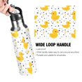 thumbnail image 4 of Water Bottles 20oz Straw Lid Wide Mouth Stainless Steel for School Sport Travel Cute Duck with Polka Dot, 4 of 9