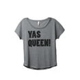 thumbnail image 1 of Yas Queen Women's Fashion Slouchy Dolman T-Shirt Tee Heather Grey Large, 1 of 4