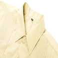 thumbnail image 6 of Mens Button Down Shirt Mens Tee Shirt X Short V Neck T Shirts Short Tee Button Blouse down T Large B Tall Soft Printed Sleeve Men's Guayabera Long Sleeve Up Cuban Beach Casual Beige 4XL, 6 of 6