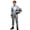 Silver, variant on TiaoBug Kids Coveralls Metallic Long Sleeve Belted Racing Jumpsuit Full Length Boys Racer Car Driver Suit Silver 8
