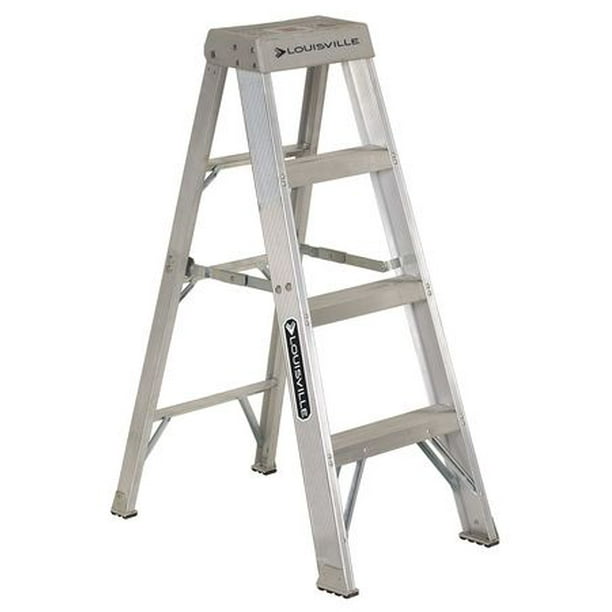 Louisville Ladder 4Foot Aluminum Step Ladder, Type IA, 300pound Load