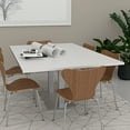 thumbnail image 2 of 6 Person Rectangular Conference Table Metal Base Data And Electric, 2 of 7