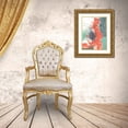 thumbnail image 3 of Goldberger, Jennifer 12x14 Gold Ornate Wood Framed with Double Matting Museum Art Print Titled - Juxtaposed Coral I, 3 of 4