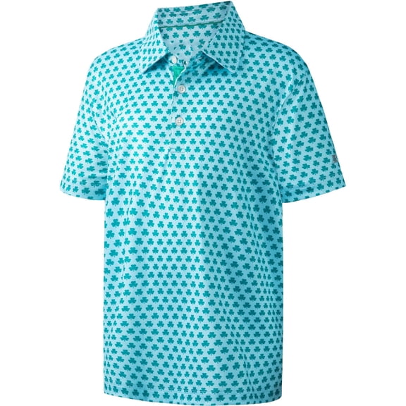 Little Boys Lapel Collar Shirts Floral Print Graphic Short Sleeve Summer Casual Tops Tees for Kid Size 5-6T