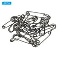 thumbnail image 3 of Uxcell Safety Pins 1.5 inch Large Metal Sewing Pins Black 20Pcs, 3 of 5