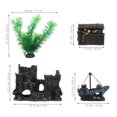 thumbnail image 2 of IDEANATEGRATE 4Ud Para Acuario Con Castillo Artificial Y Realistas En Resina Para Pecera, 2 of 6