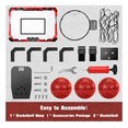 thumbnail image 3 of Mini Canasta De Baloncesto Infantil Con Anotador Y 3 Pelotas Modelo Rojo, 3 of 4