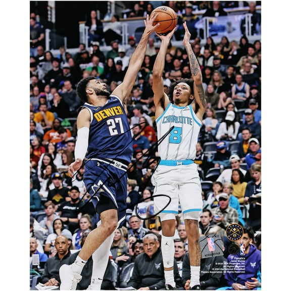 Jamal Murray Denver Nuggets Autographed 8" x 10" Block vs. Charlotte Hornets Photograph - Fanatics Authentic Certified