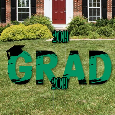 Green Grad - Best is Yet to Come - Yard Sign Outdoor Lawn Decorations - Green 2019 Graduation Party Yard